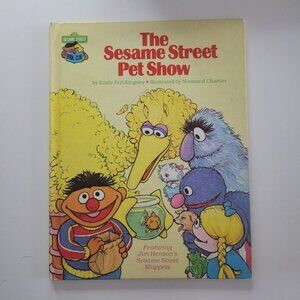Sesame Street Pet Show Book Vintage‎ 1980s Muppets Jim Henson Big Bird Ernie